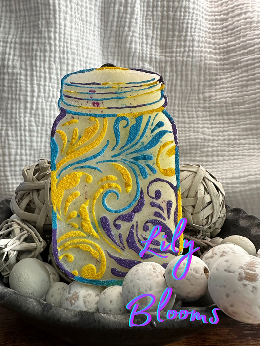 Tooled Mason Jar Freshie